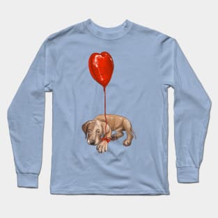 Valentine dog Long Sleeve T-Shirt